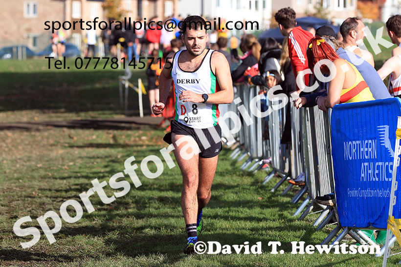 Senior men, 2024 Northern Cross Country Relays, Graves Park, Sheffield.   Photo: David T. Hewitson/Sports for All Pics